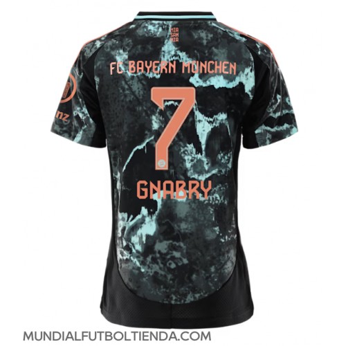 Camiseta Bayern Munich Serge Gnabry #7 Segunda Equipación Replica 2024-25 para mujer mangas cortas